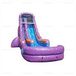 Purple Kids Inflatable Water Slide, Pressure Resistant