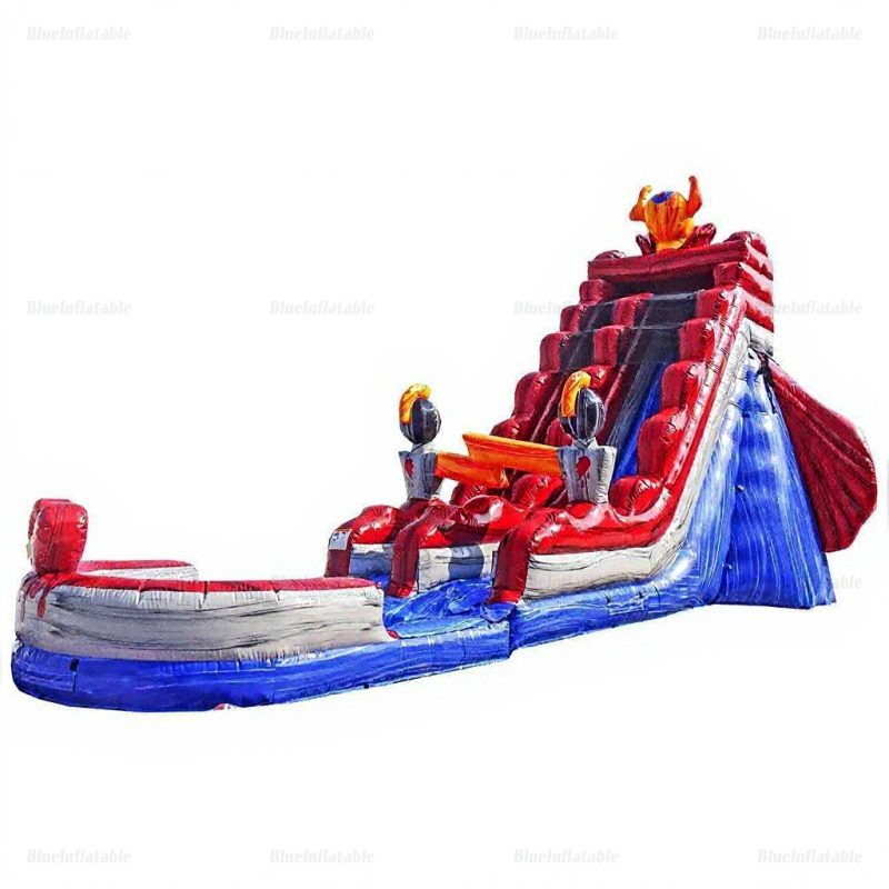 Queen Tall Extra Large Inflatable Water Slide with Detachable Deep Pool