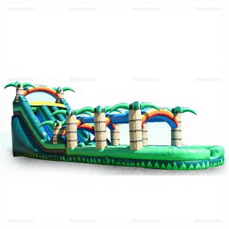 Rainbow Inflatable Water Slide for Kids & Adults