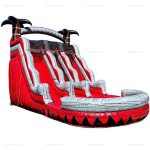 Red Hot Lava Marble Inflatable Wet/Dry Water Slide