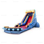 Rocker Commercial Inflatable Water Slide with Pool