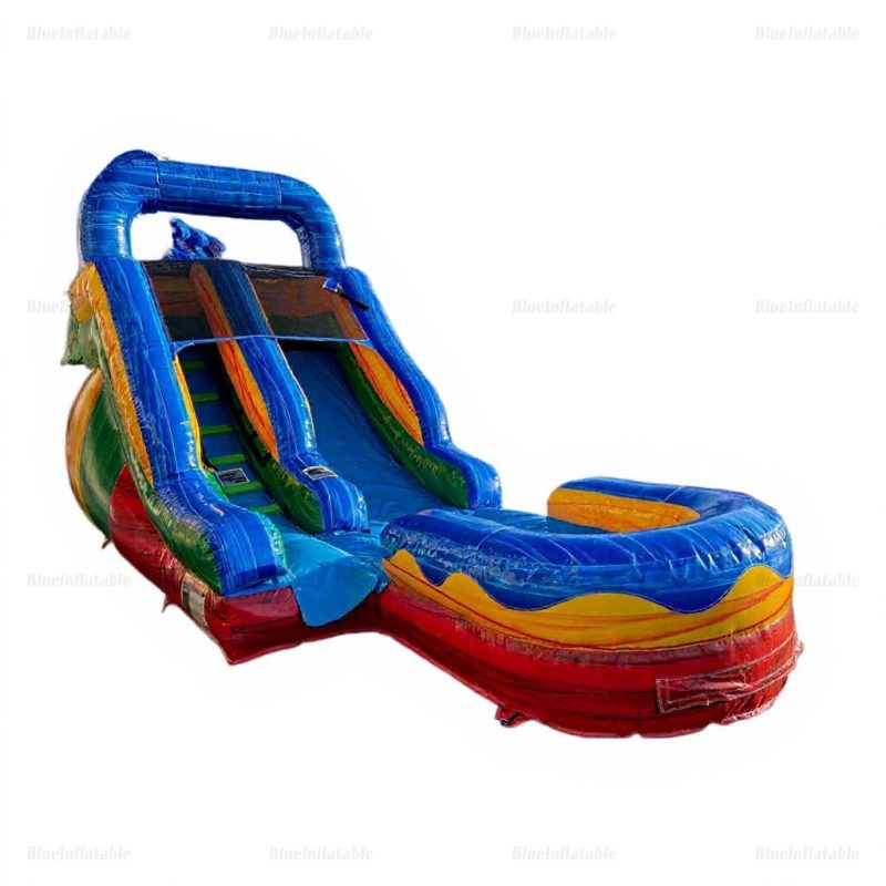 Inflatable Water Slide & Bounce House Splash Race