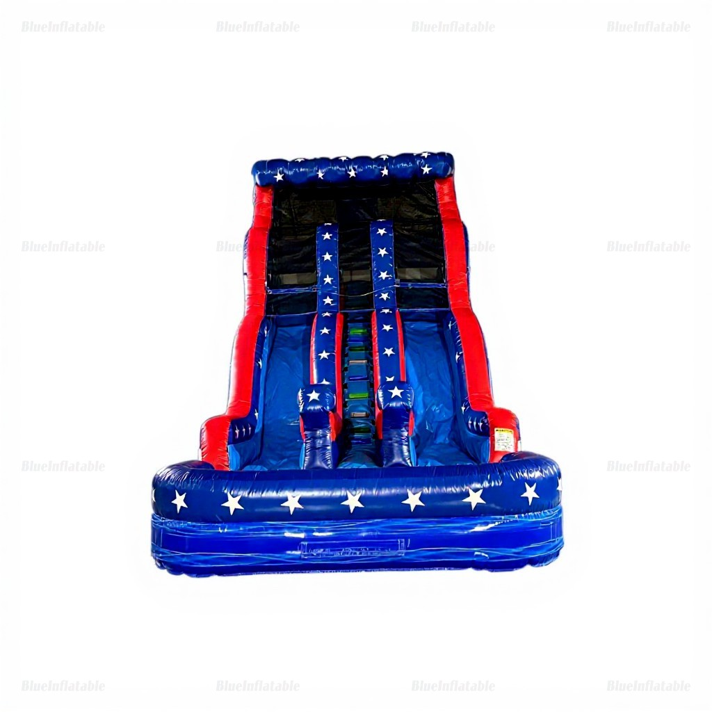 Stars & Stripes Inflatable Water Slide for Adults Rental - Image 4