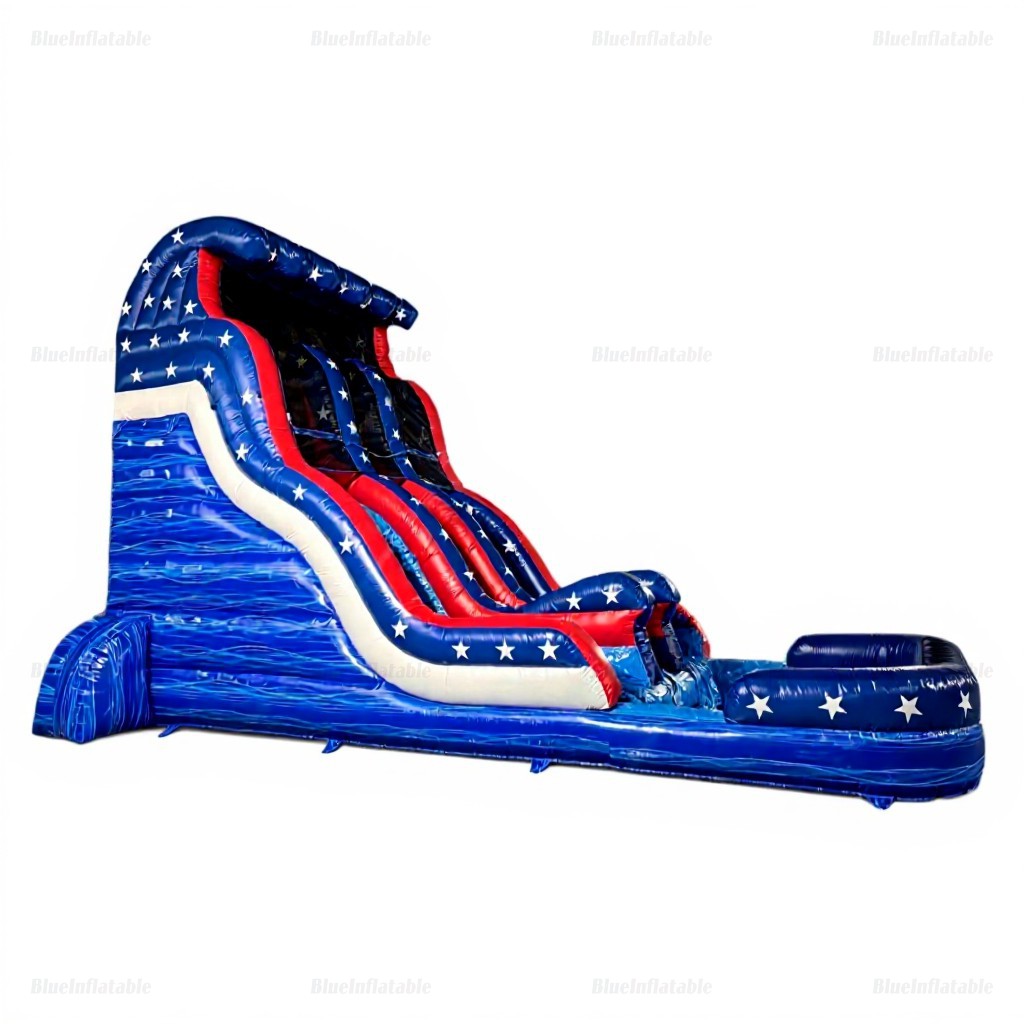 Stars & Stripes Inflatable Water Slide for Adults Rental - Image 6