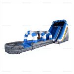 Commercial Inflatable Slip and Slide with Pool