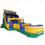 Tiki Shot Dual Lane Inflatable Water Slide & Pool