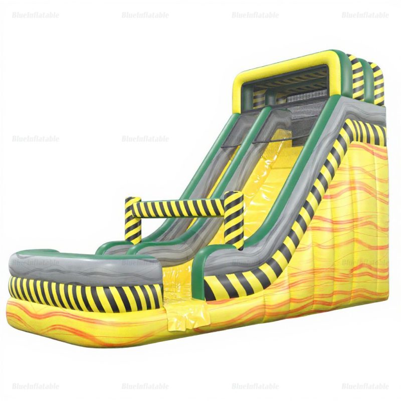 Toxic Blast Inflatable Water Slide for Pools and Gardens