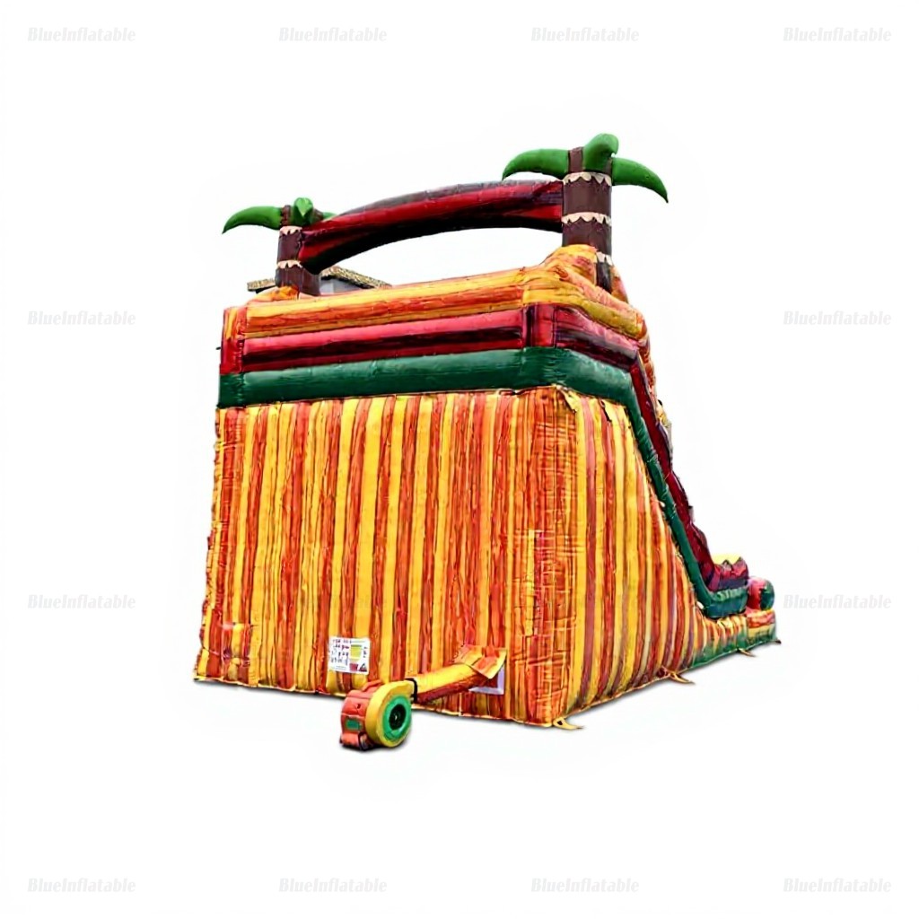 Tropical Double Splash Inflatable Water Slide Pool - Image 2