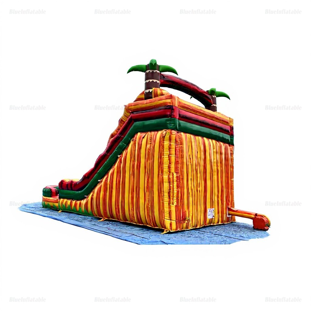 Tropical Double Splash Inflatable Water Slide Pool - Image 9