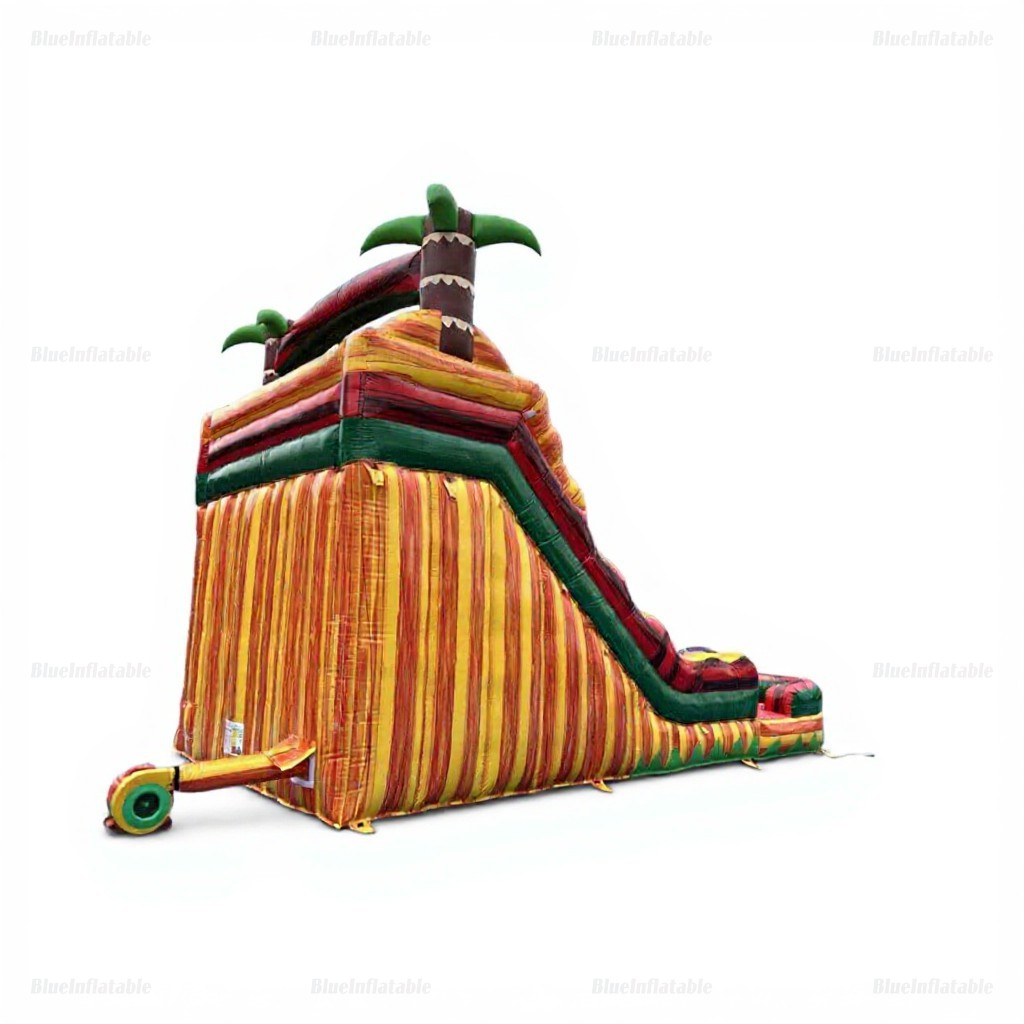 Tropical Double Splash Inflatable Water Slide Pool - Image 10