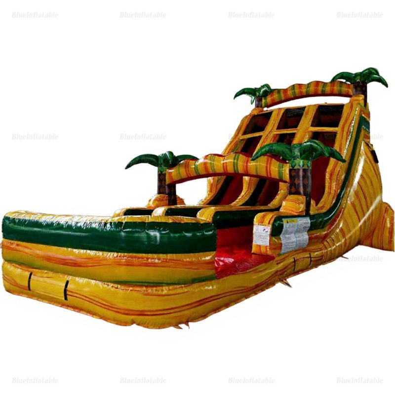 Inflatable Water Slide and Bounce House with Kiddie Pool