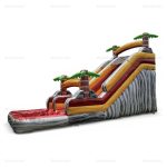 Double Inflatable Water Slide & Pool Bounce Castle