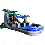 Large Inflatable Water Slide with Pool & Bounce House