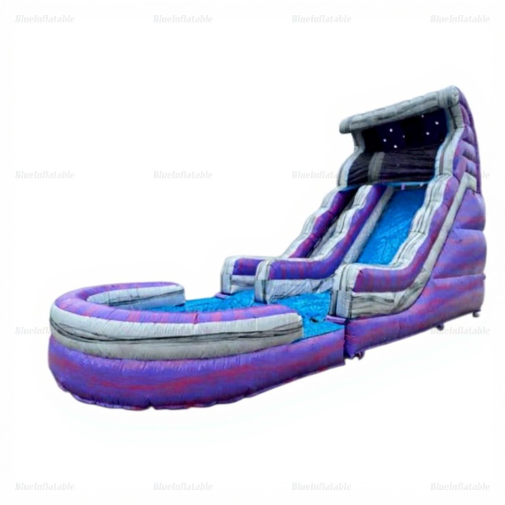 Double Lane Inflatable Water Slide & Bounce House for Pools