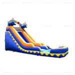 Outsunny Large Inflatable Water Slide & Pool Bouncer