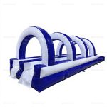 Wellfuntime Two-Lane Inflatable Water Slide for Pools