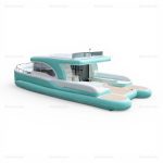 Luxury Inflatable Yacht Lounge Float for Family Events