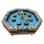 Inflatable Wipeout Meltdown Game for Adults & Kids