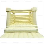 Pastel White and Light Yellow Commercial Inflatable Bounce Castle
