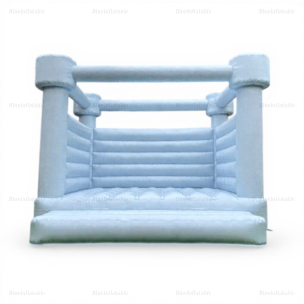 Pastel Blue Wedding Bounce House