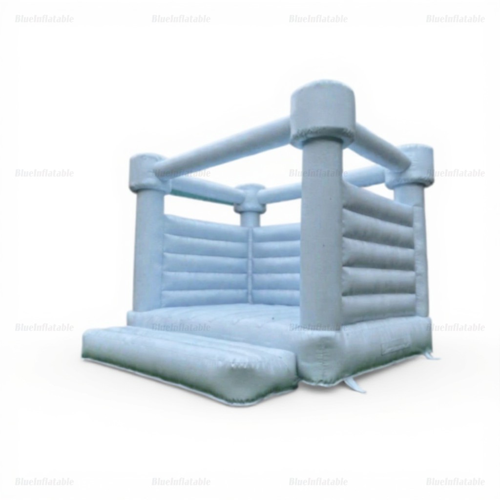 Pastel Blue Wedding Bounce House - Image 2