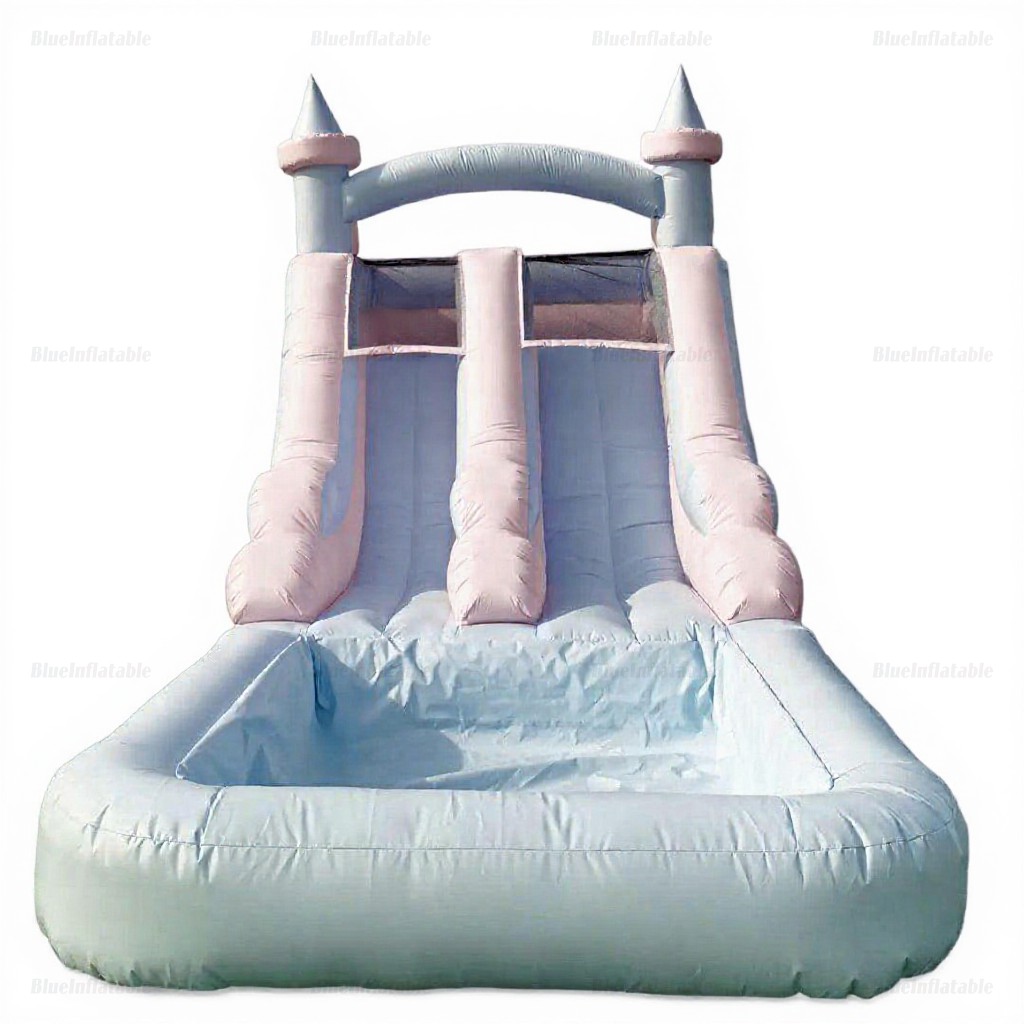 Pastel Inflatable Bounce House with Ball Pit Combo - Image 2
