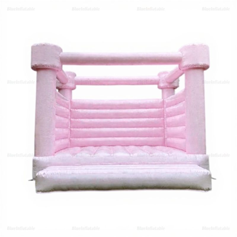 Pastel Pink Wedding Bounce House