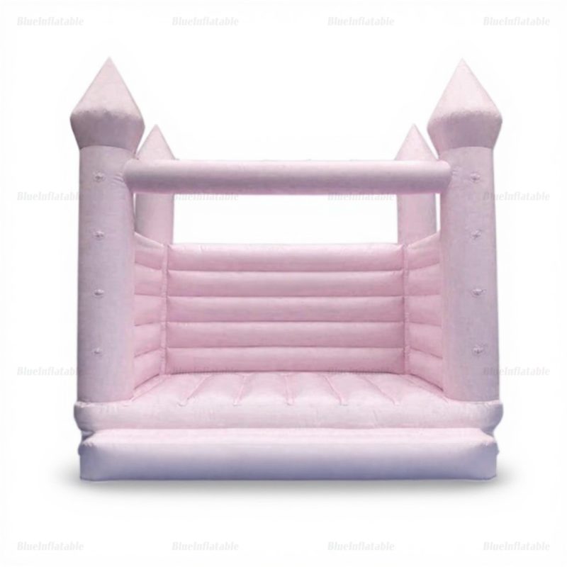 Pastel Pink Wedding Bounce House