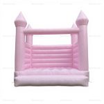 Pastel Pink Wedding Bouncy Castle