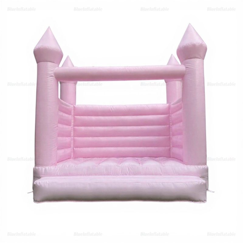 Pastel Pink Wedding Bouncy Castle