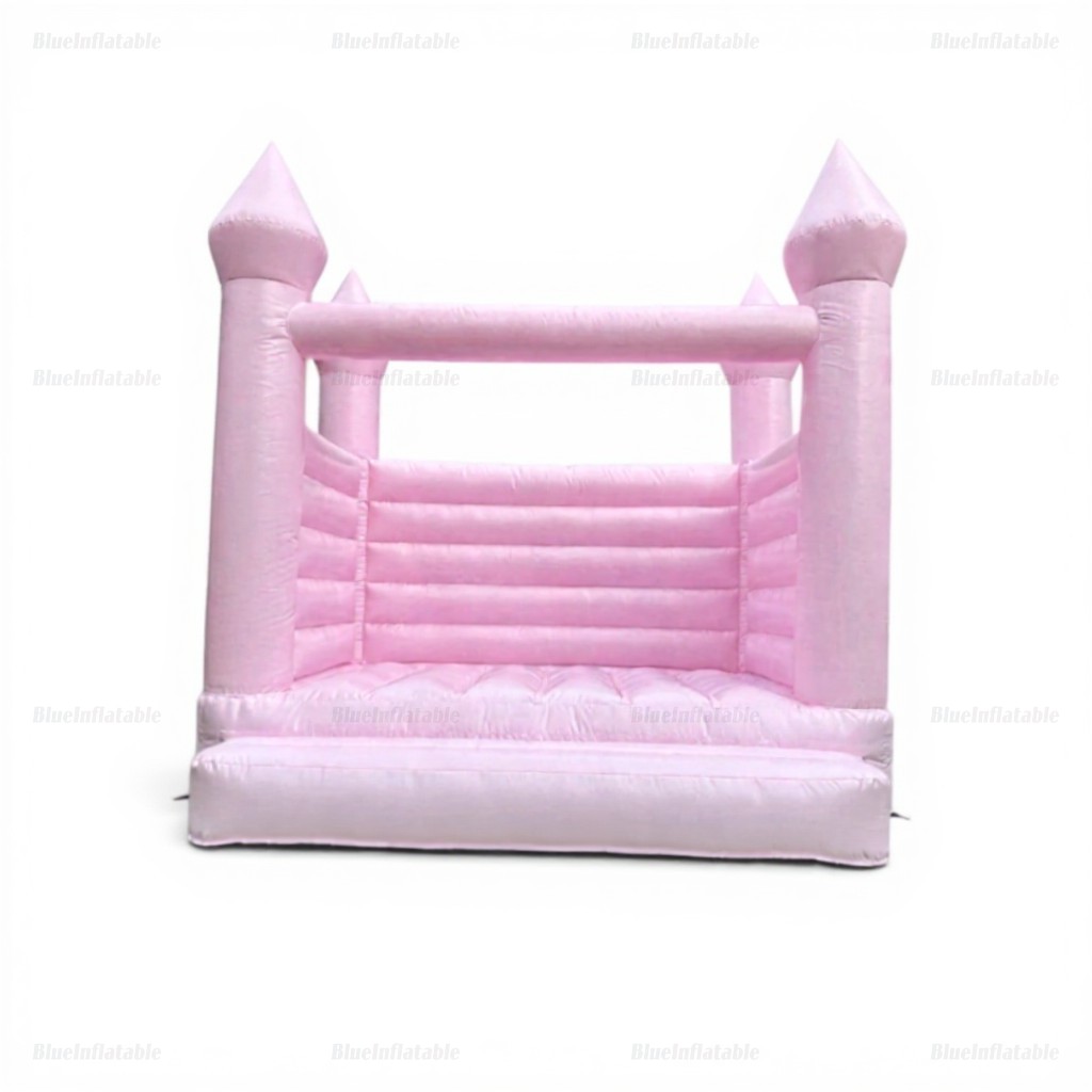 Pastel Pink Wedding Bouncy Castle - Image 2