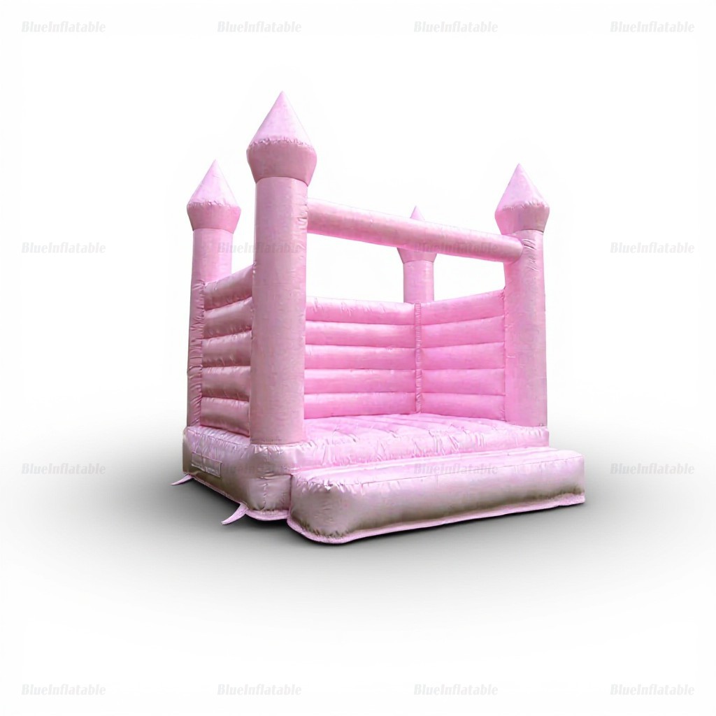 Pastel Pink Wedding Bouncy Castle - Image 3