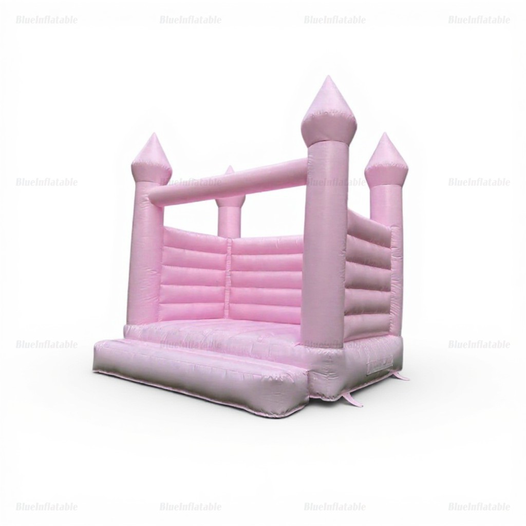 Pastel Pink Wedding Bouncy Castle - Image 4