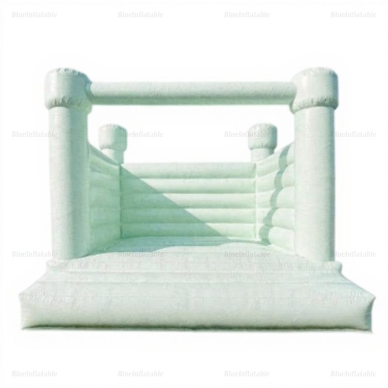 Pastel Yellow Mini Inflatable Bounce House Combo