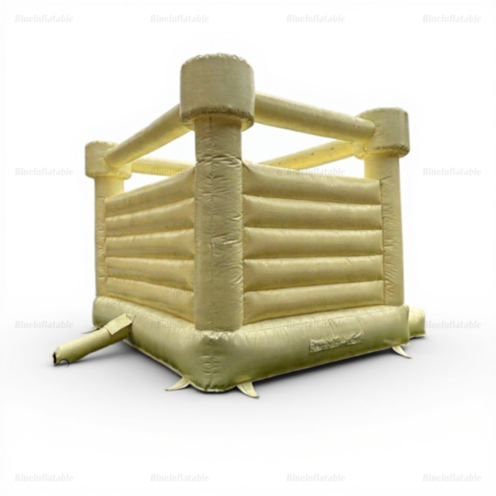 Pastel Yellow Wedding Bounce House - Image 5