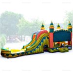 Backyard Inflatable Water Slide & Bounce House Combo