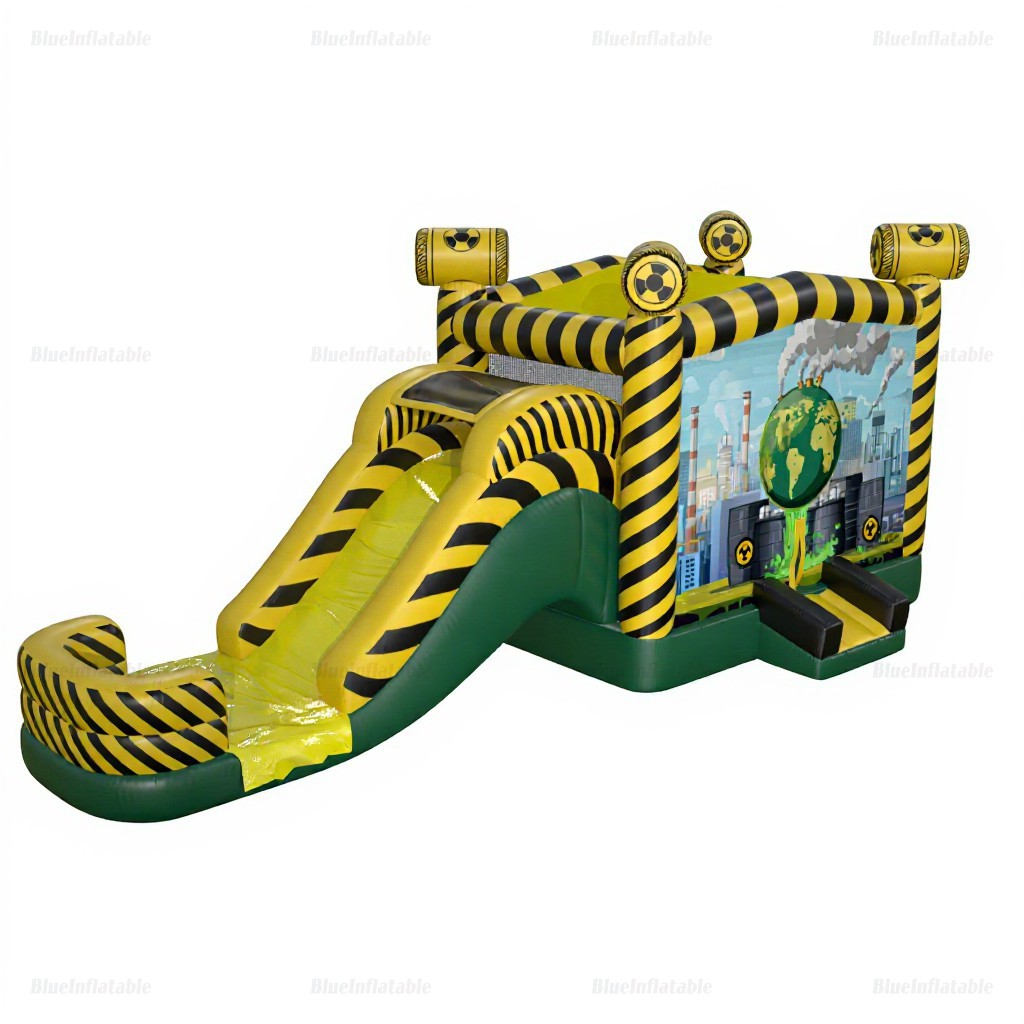Toxic Zone Inflatable Water Slide & Bounce House Combo - Image 6