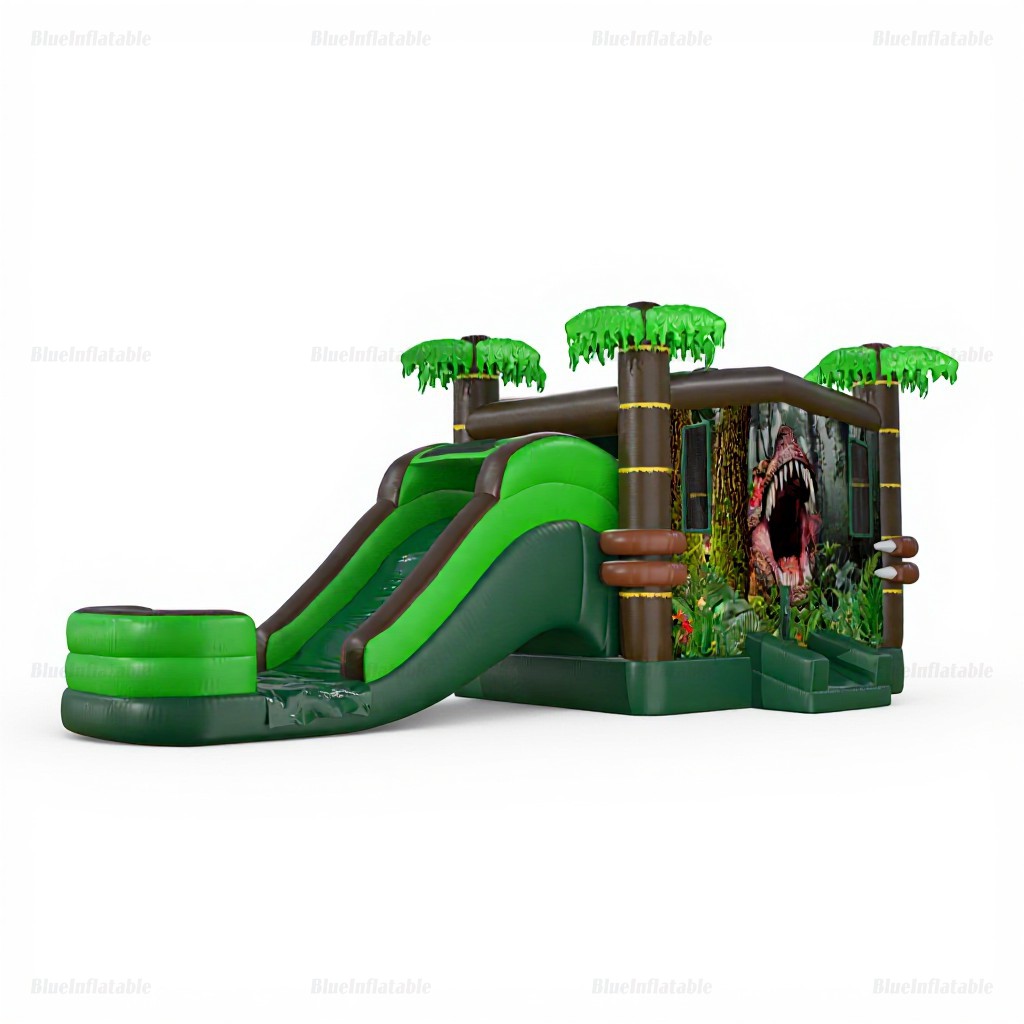Jungle Inflatable Bounce House & Water Slide Combo