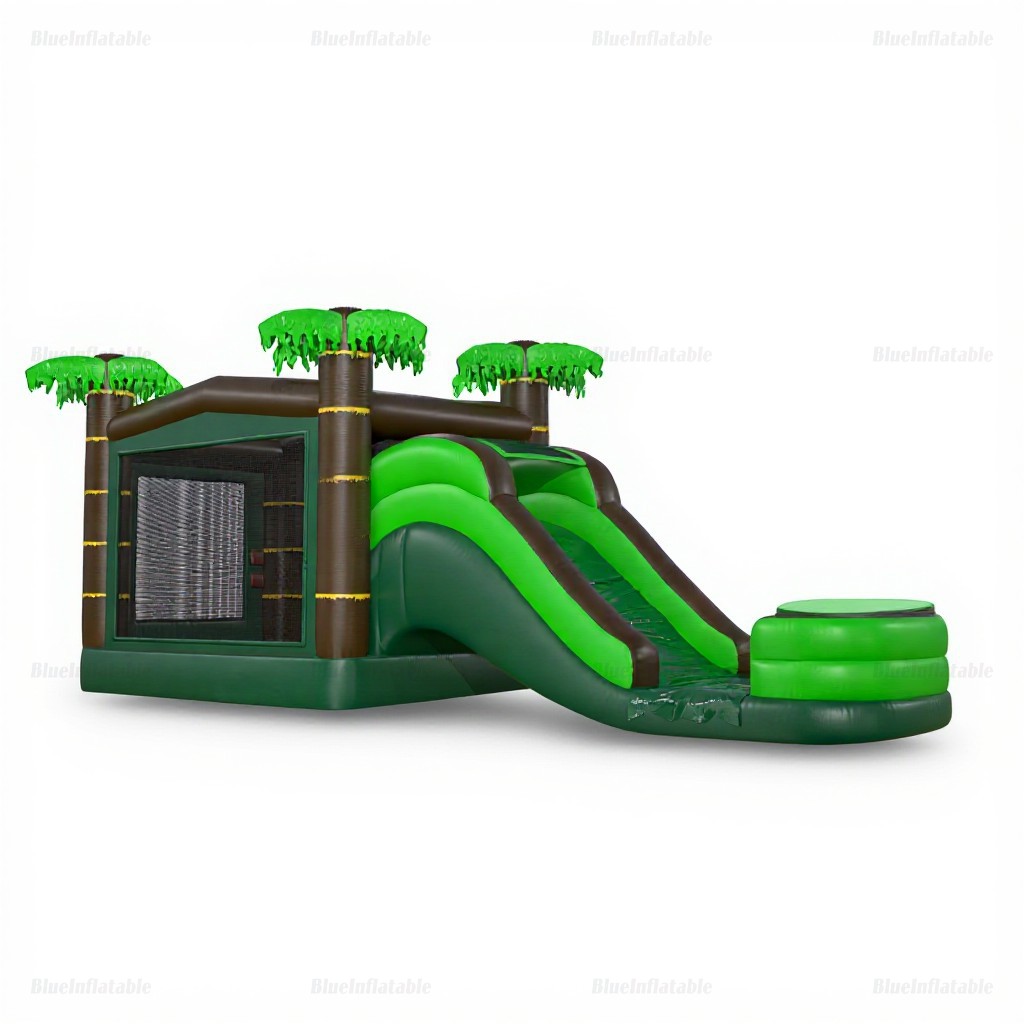 Jungle Inflatable Bounce House & Water Slide Combo - Image 2