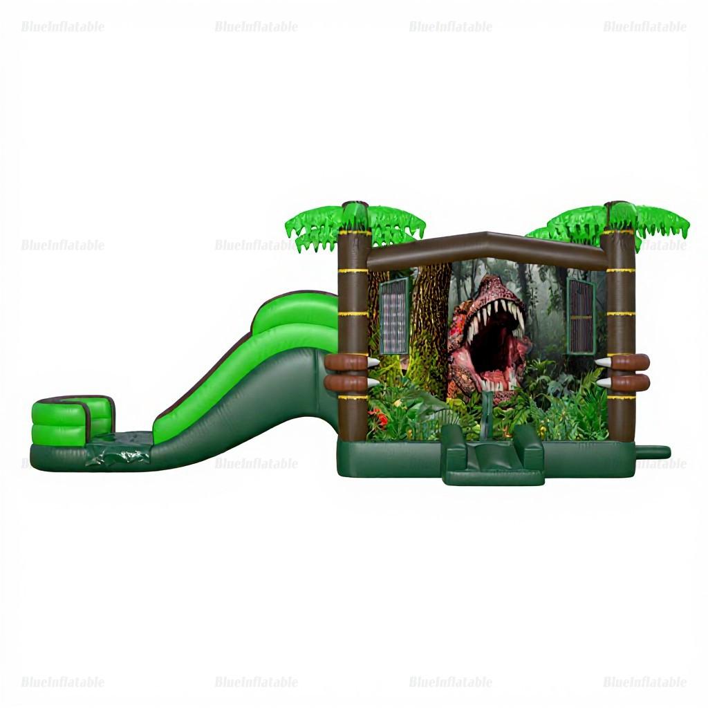 Jungle Inflatable Bounce House & Water Slide Combo - Image 4