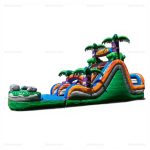Inflatable Bounce House & Water Slide Combo Obstacle Course
