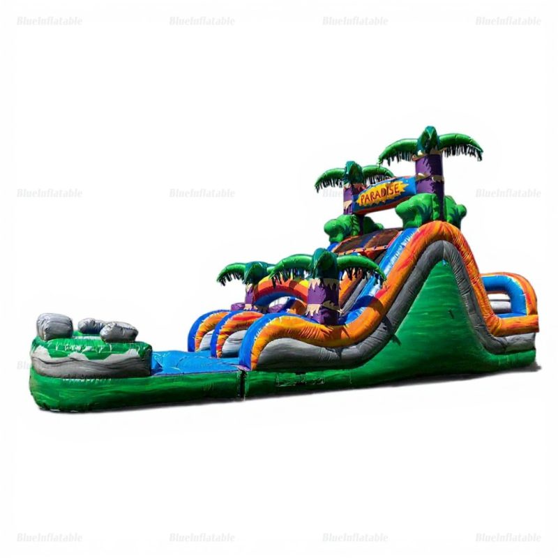 Inflatable Bounce House & Water Slide Combo Obstacle Course