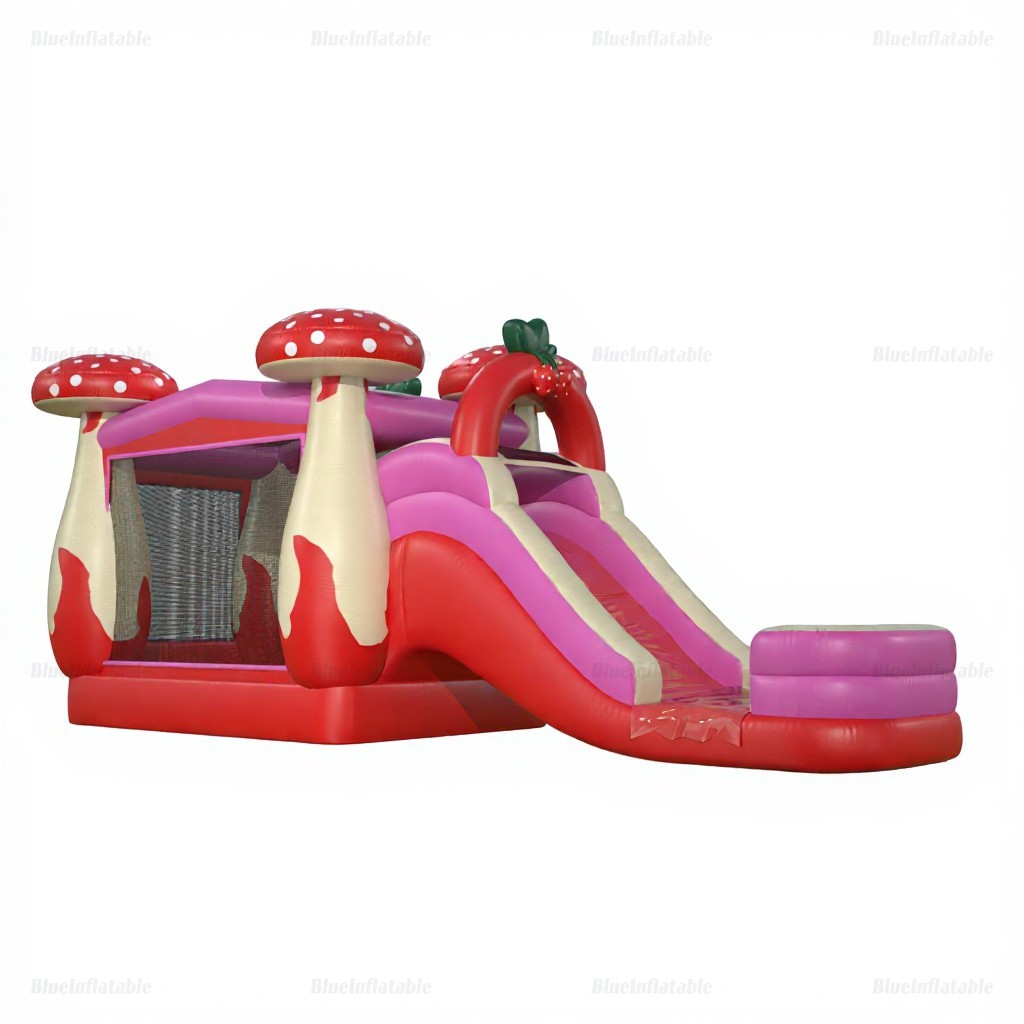 Mushroom Forest Inflatable Bounce House & Water Slide Combo - Image 2