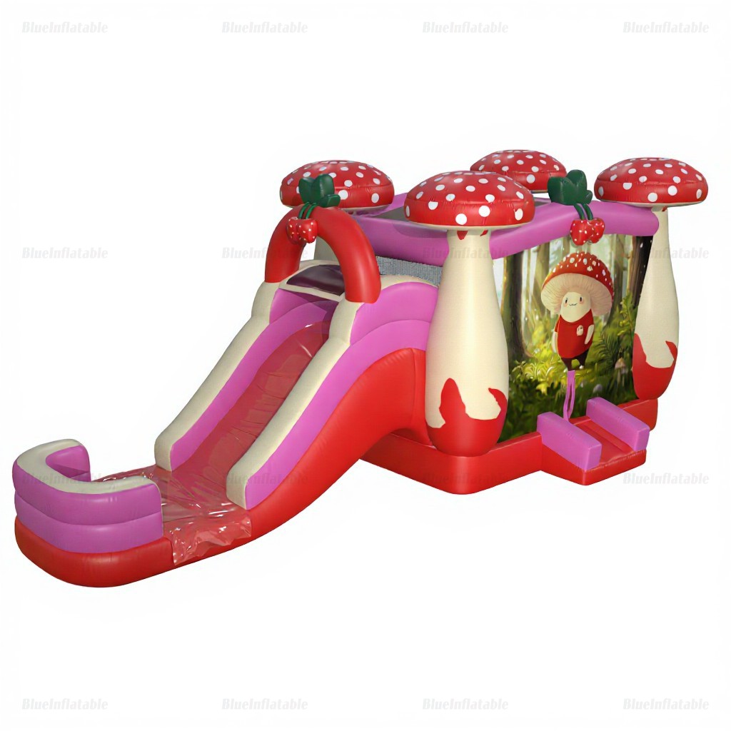 Mushroom Forest Inflatable Bounce House & Water Slide Combo - Image 6