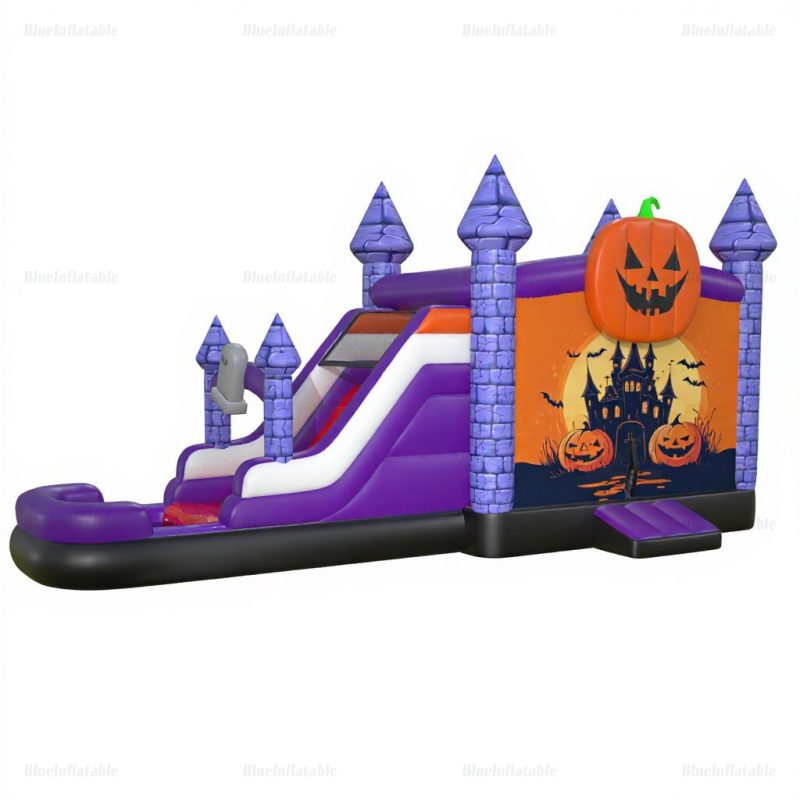 Halloween Inflatable Bounce House & Water Slide Combo Rental