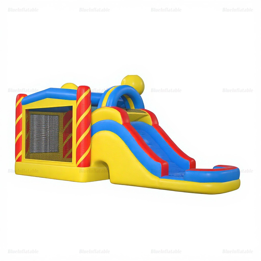 Happy Faces Inflatable Water Slide & Bounce House Combo - Image 3