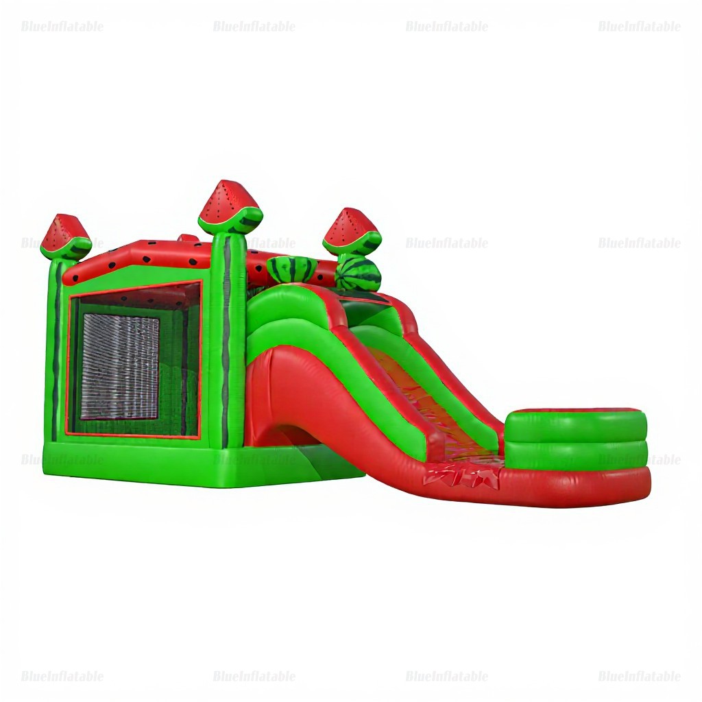 Watermelon Inflatable Bounce House & Water Slide Combo - Image 2