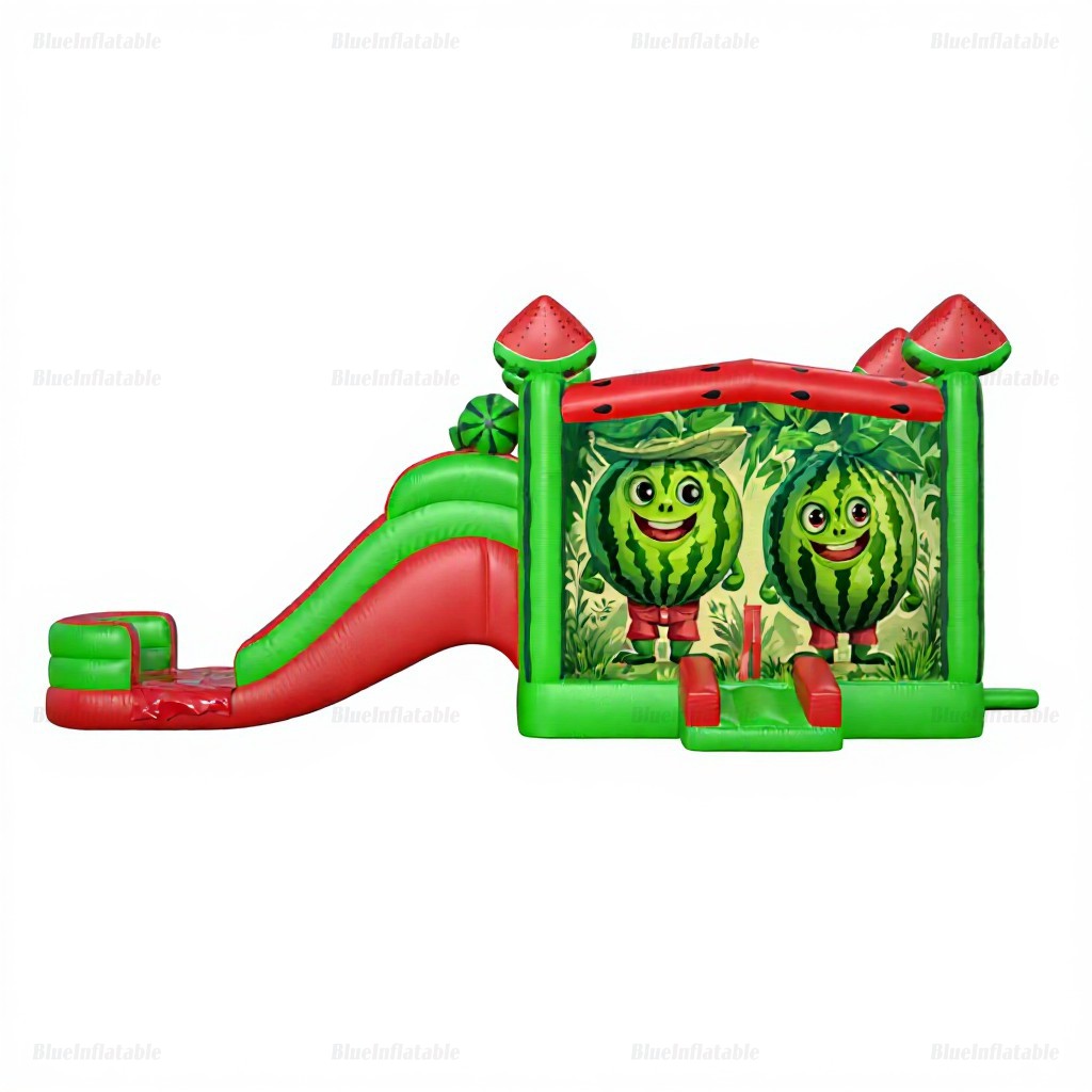 Watermelon Inflatable Bounce House & Water Slide Combo - Image 4