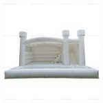 White Inflatable Bounce Castle with Slide & Pool
