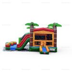 Inflatable Water Slide & Bounce House with Ball Pit